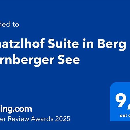 Schatzlhof Suite In 베르크 암 슈타른베르거 제 외부 사진